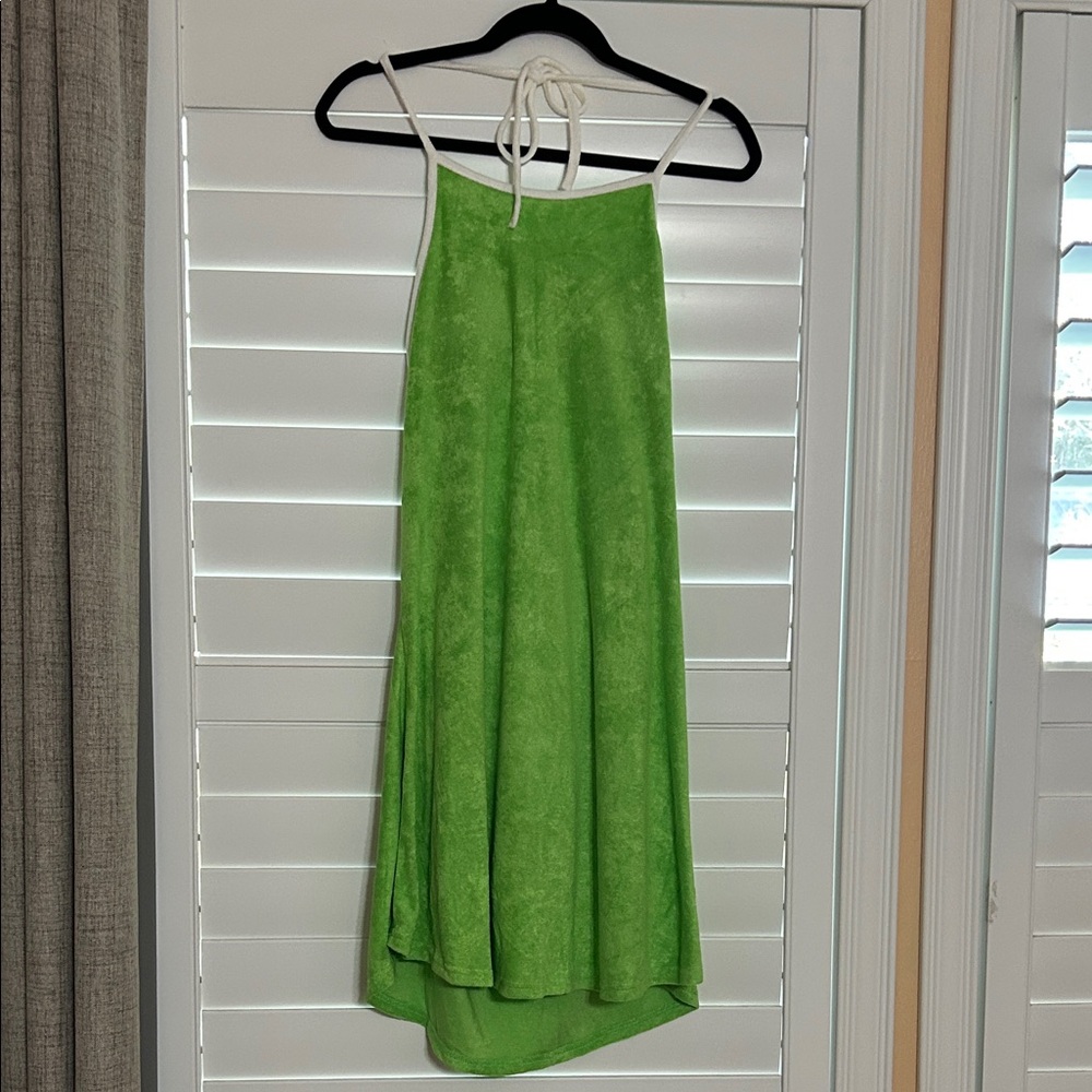 Green Swim Halter Coverup